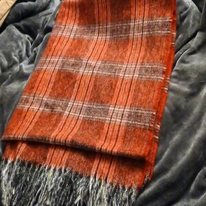 Plaid Polyester Scarf